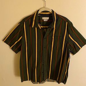 Urban Outfitter Patterned Stripe Button Down Shirt